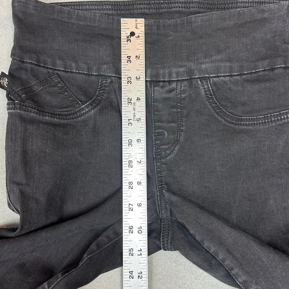 Rock & Republic Jeans Fever Crop Pull On Slimming Women 6 Black - Picture 4 of 10